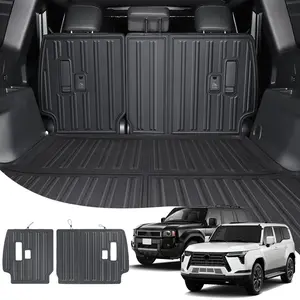 For Toyota Land Cruiser 250 Prado LC250/ Lexus GX550 2024-2026 Upgraded Rear Seat Back Protector & Trunk Mat Accessories Car Interior Modification TPE Anti-Scratch Waterproof