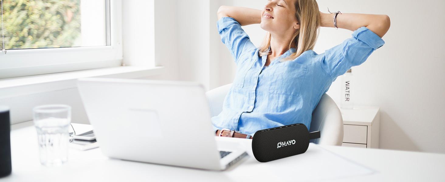 OHAYO 40W Wireless Portable Bluetooth Speaker with Lights, IPX7 Waterproof, Stereo Loud Sound, RGB Lights,TWS Pairing, AUX&TF-Card in, for Home/Party/Travel/Outdoor/Beach