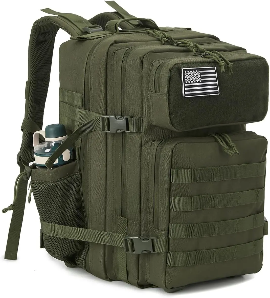 45L Military Tactical Backpack For Men Molle Daypack 3 Day Bug Out Bag Hiking Rucksack With Bottle Holder gymsharkminibag