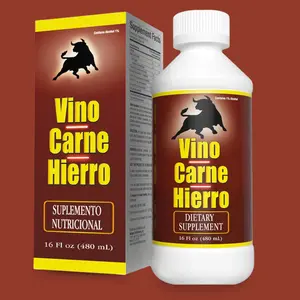 Menper Vino Carne Hierro Supplement with Iron & B Vitamins 16 fl oz
