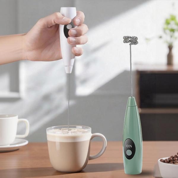 Rechargeable Milk Frother-Handheld Electric Coffee Mixer with 2 Color|Versatile Drink Mixer for Juices,Prebiotic Powders,Lattes,Cappuccinos,coffee mixer,Matcha&Eggs