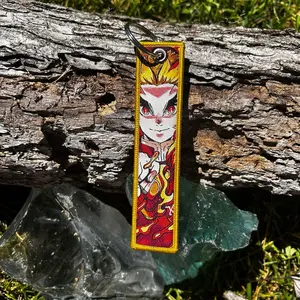 Flame Pillar Slayer themed keychain Set your hearts ablaze!