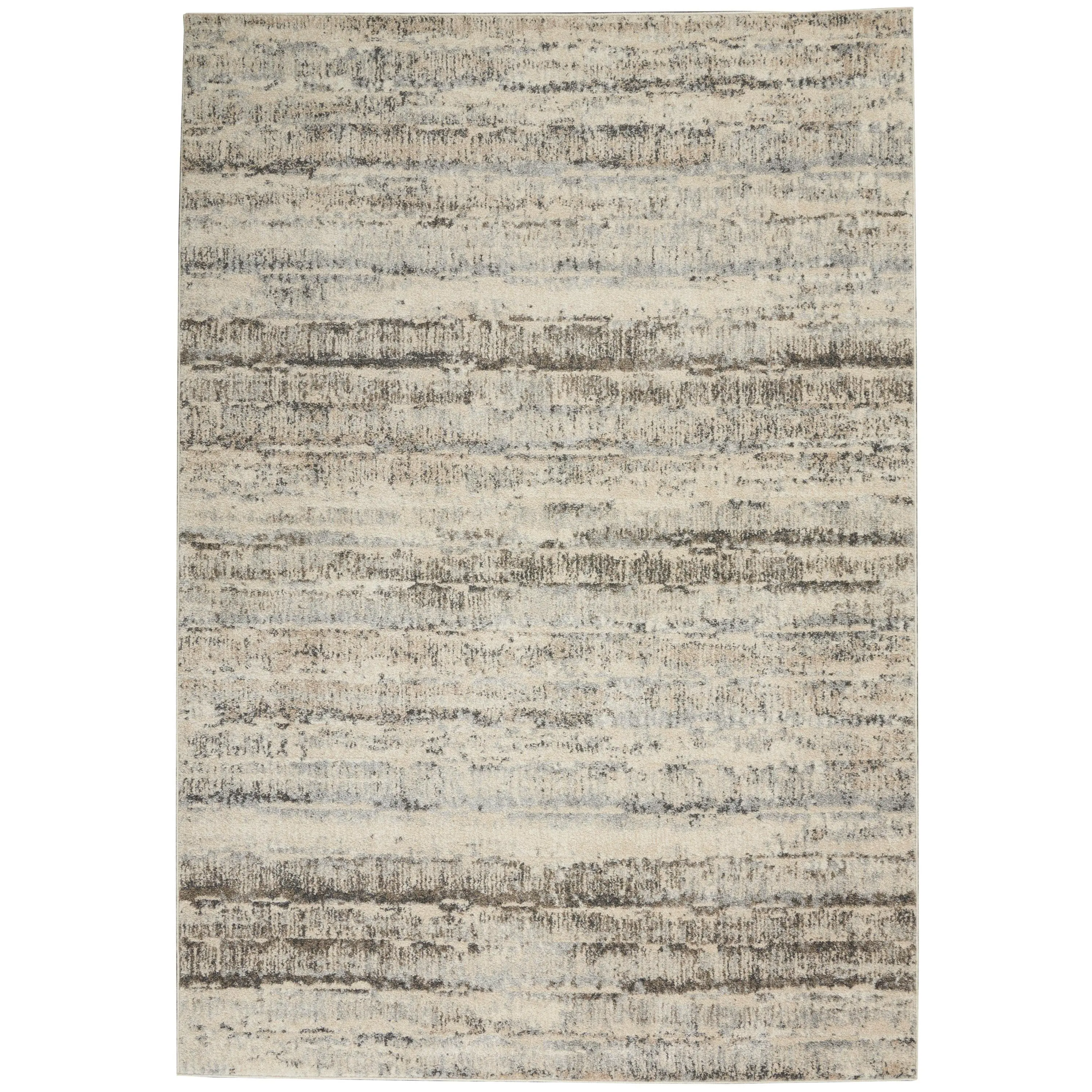 Calvin Klein Etched CK73 Ivory Beige Contemporary Power-loomed Rug