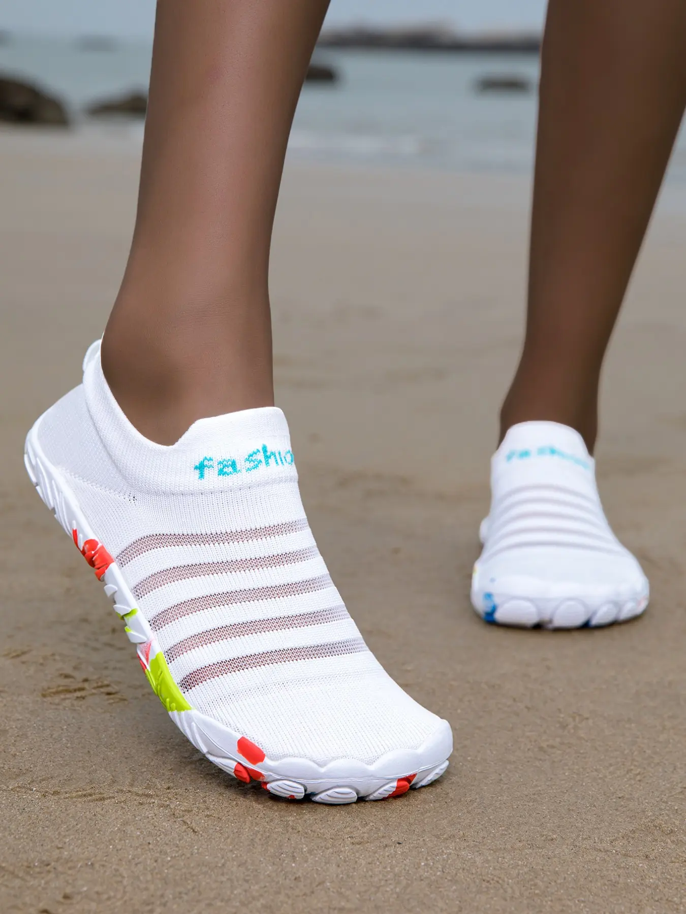 Women's Outdoor Fisherman Beach Shoes, Lightweight Breathable Comfort Water Shoes, One-Click Easy Wear Hiking Boots, Durable & Stylish, Water Aqua Shoes, Water Footwear, Water Sports Footwear, Lightweight Breathable Watershoes