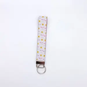 Handmade sun cloud faux leather glitter wristlet