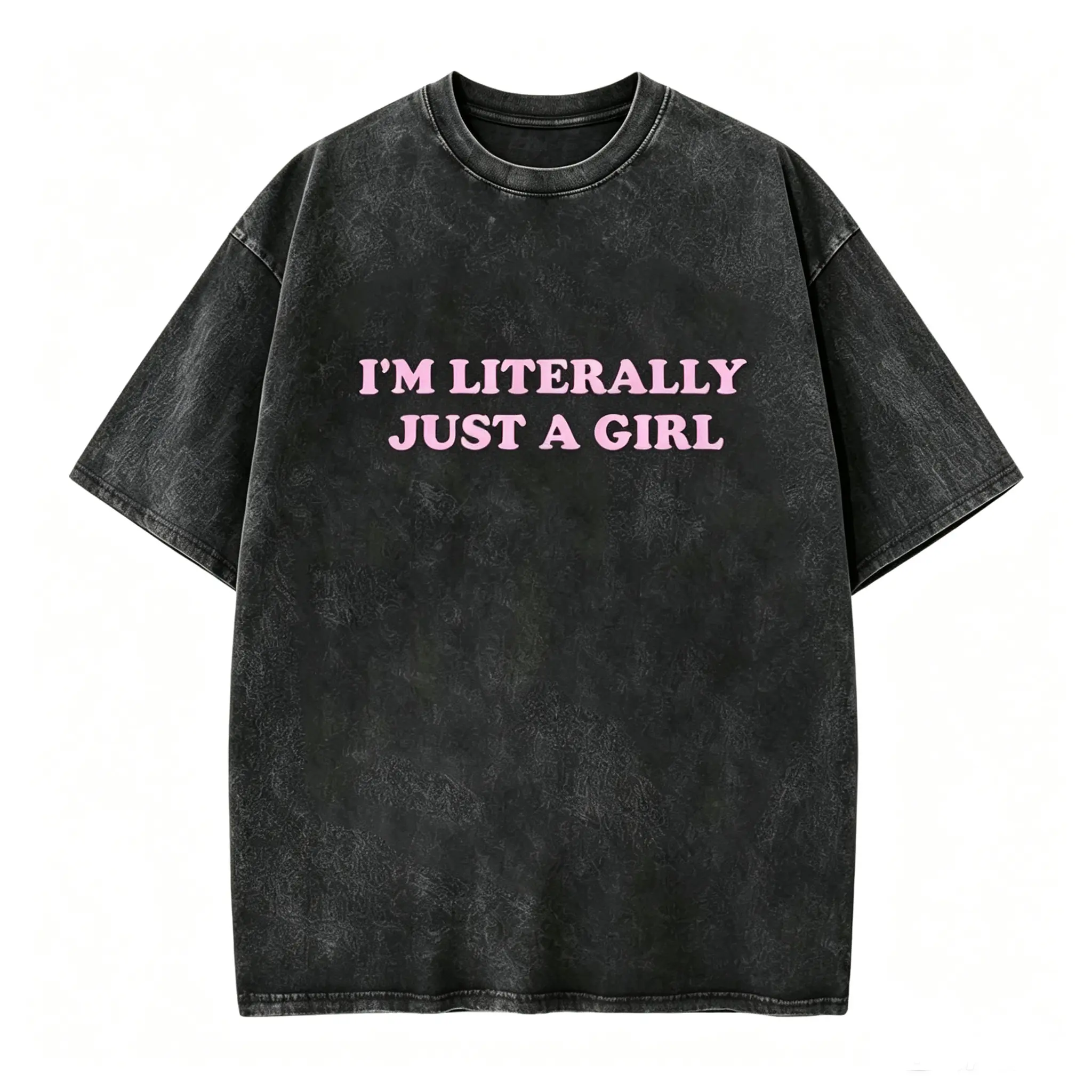 Washed T-shirt-Black