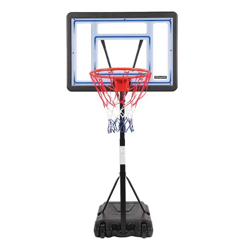 PEXMOR Portable Pool Basketball & Volleyball Hoop Ball Sports Equipment, Adjustable Height Water Games Stand with Wheels for Easy Movement, Water-Resistant Nylon Net, Sturdy Base for Children’s Active Play, Basement Poolside Indoor Outdoor Use