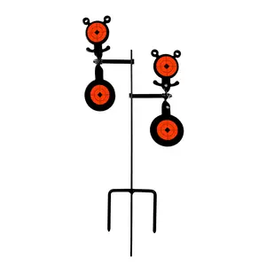 Rotating Metal Target Practice Set, Four Targets for Airgun & Slingshot Shooting, Durable Outdoor Training Equipment for Shooting Enthusiasts