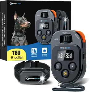 Shock Collar for Dogs, 4500FT Dog Training Collar with Remote，IPX7 Waterproof Rating，6 Training Modes (Beep, Vibration, Safe Shock), Enhanced Night Light, Rechargeable E-Collar （10-130 lbs）