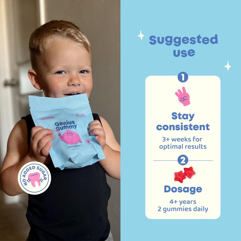 JoySpring Genius Gummies – Focus Gummies for a Calmer & More Focused Mind