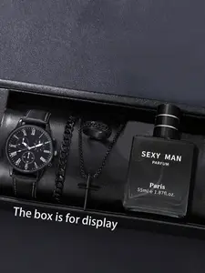 5pcs Set, Unisex Casual Style, Comfortable Fit, Perfect for Everyday Wear, Versatile Design, Ideal for All Seasons, Watch Set, Modern Casual Wristwatch