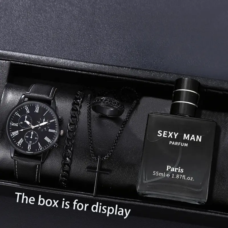 5pcs Set, Unisex Casual Style, Comfortable Fit, Perfect for Everyday Wear, Versatile Design, Ideal for All Seasons, Watch Set, Modern Casual Wristwatch