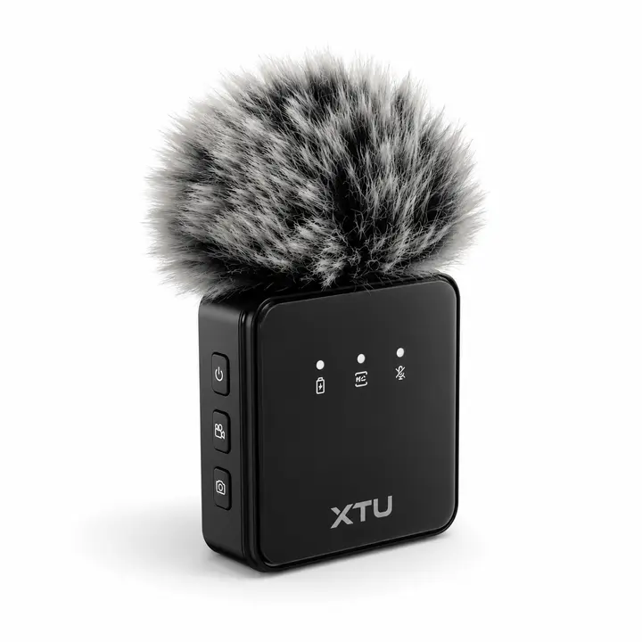 XTU Mic 1 Bluetooth Wireless Microphone for Action Cameras | Clip-On Mic for S7 Pro & S7 Pro Max