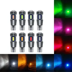 2pcs T10 LED W5w Car Interior Lights, Canbus No Error, 3030 Smd Super Bright, Side Marker Parking Lamps, Auto Bulb 12V