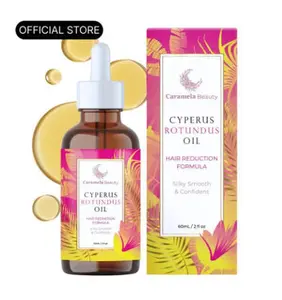 Caramela Beauty Cyperus Rotundus Oil for Natural Hair Reduction - 60ml/2oz