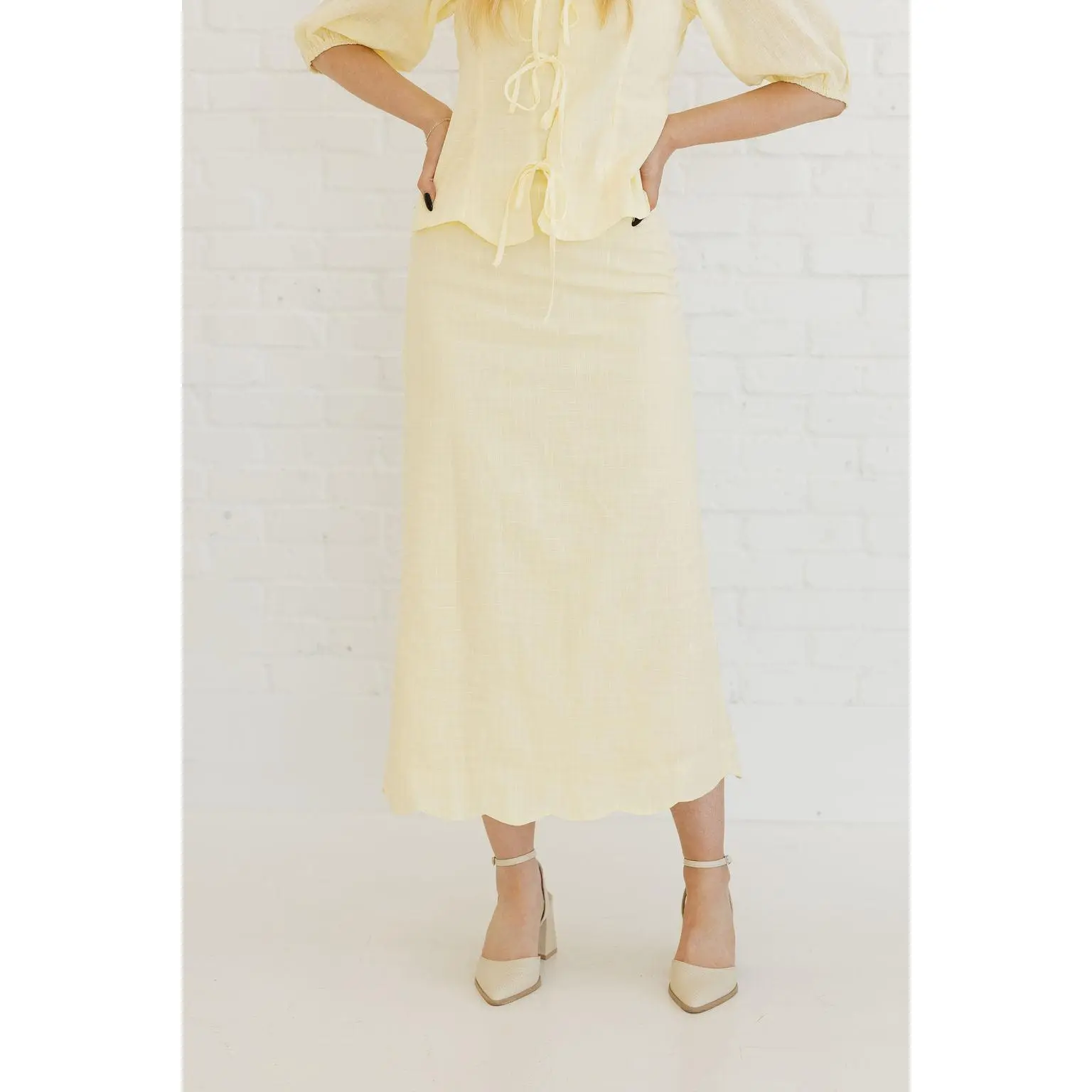 Barbara Skirt-Butter Yellow