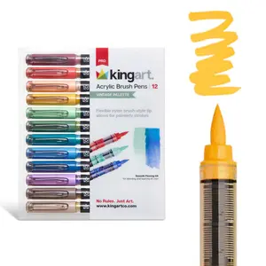 PRO Acrylic Paint Brush Pens - 12 Vintage Colors