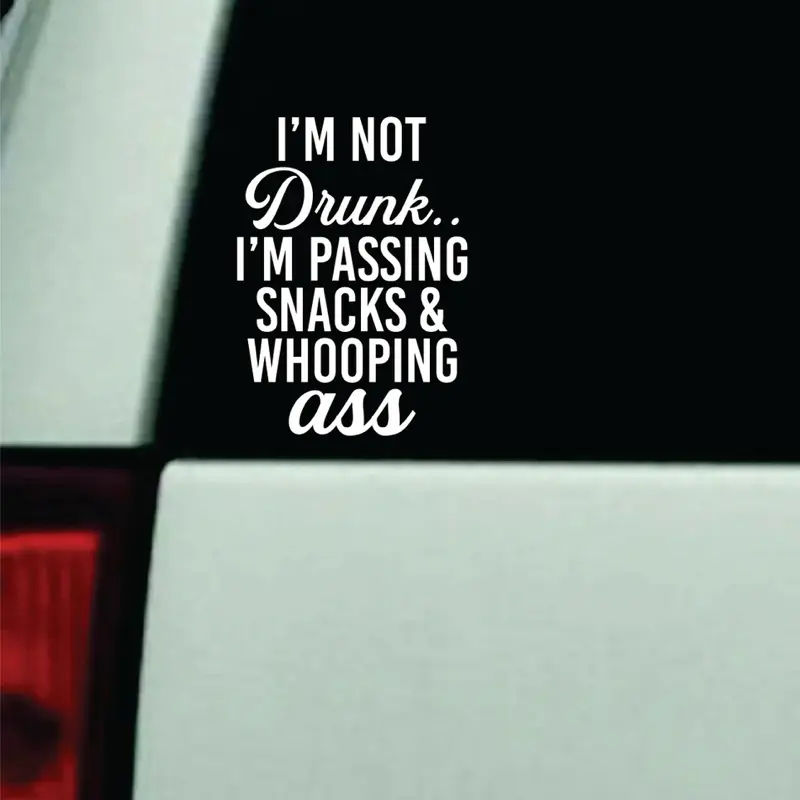 I’m Passing Snacks and Whooping A Car Decal Truck Bumper Sticker Window Windshield Vinyl Funny Girls Mom Family