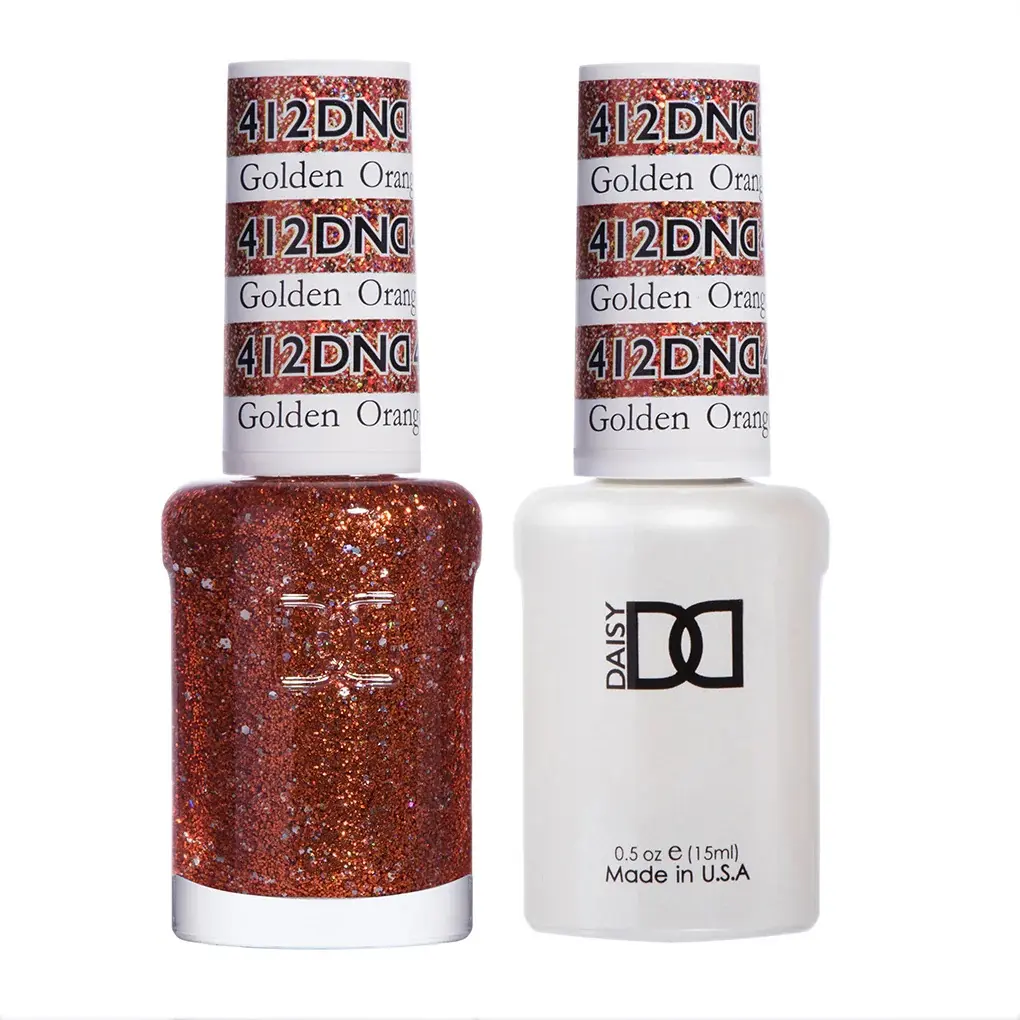 DND - Gel & Lacquer - Golden Orange Star - #412