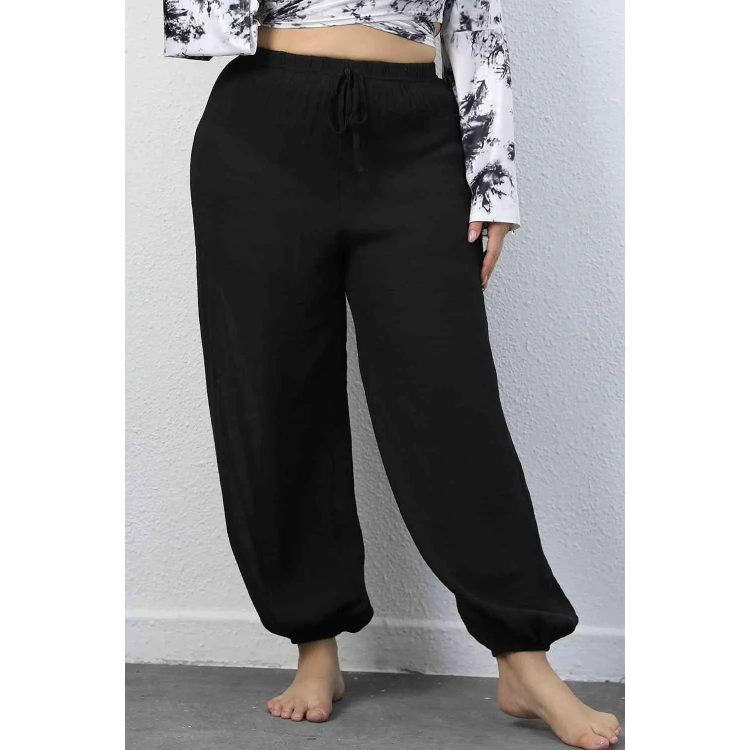 Plus Size Drawstring Jogger Pants