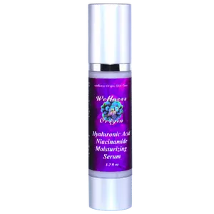WELLNESS ORIGIN Hyaluronic Acid & Niacinamide Moisturizing Serum 1.7 oz Hydrating Skincare for Skin Repair and Comfort