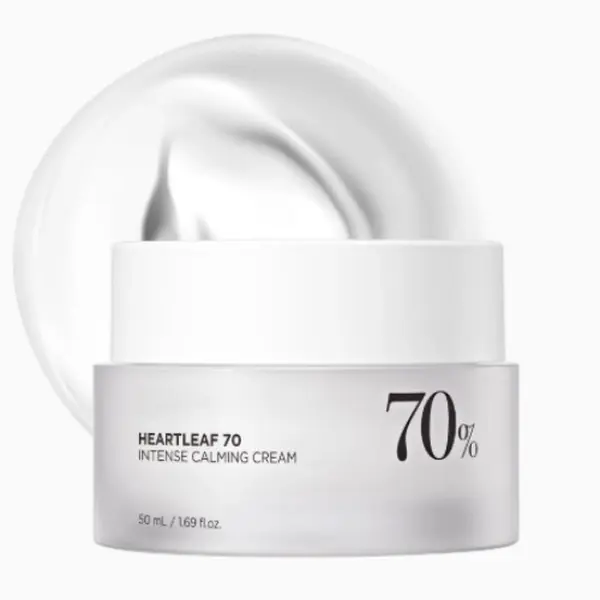 Heartleaf 70% Intense Calming Cream 50ml for Daily Use  Moisturizers Skin Repair
