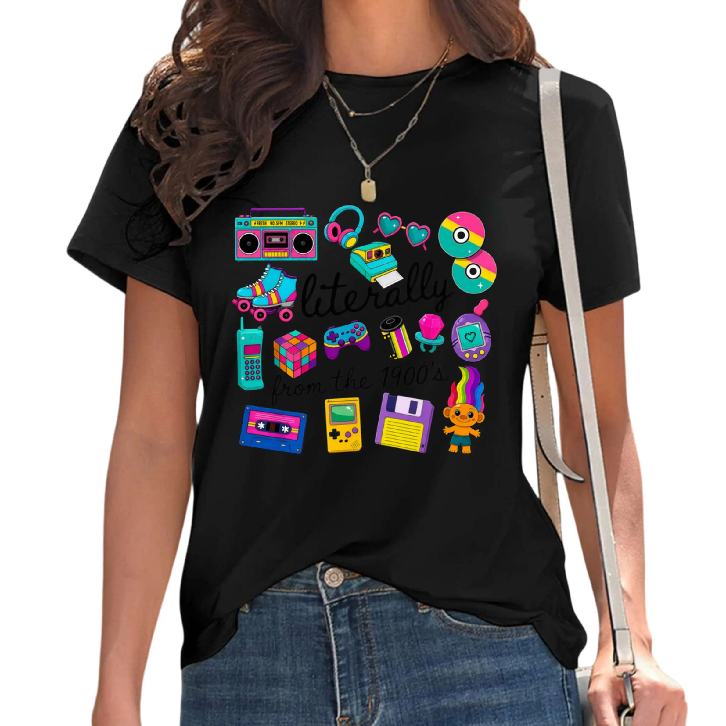 Literally From The 1900s Retro 90s Meme T-Shirt Funny Gift For 90s  Mom