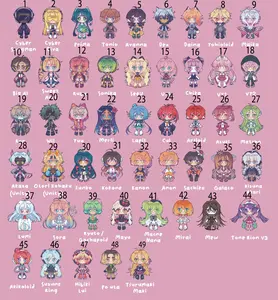 Vocal Synth - Acrylic Charms/Keychains (2)