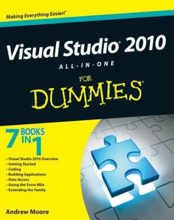 USED Book - Visual Studio 2010 All-in-One for Dummies by Andrew Moore (Paperback) - english