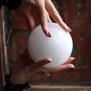 Large Selenite Sphere – Cleansing Crystal Ball
