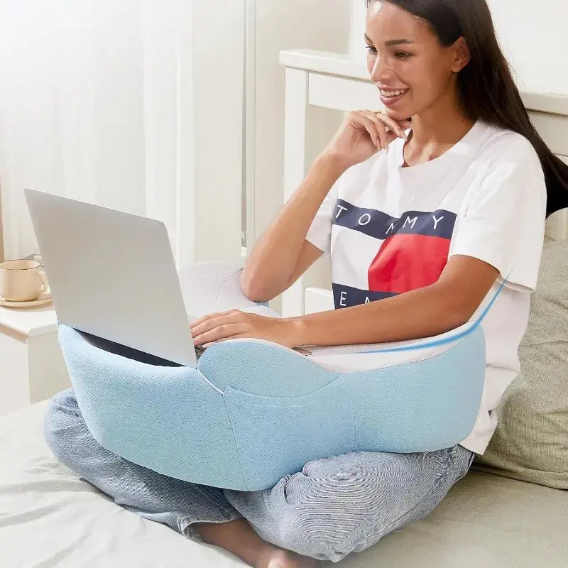Laptop Lap Desk with Cushion – Portable Work & Gaming Pillow