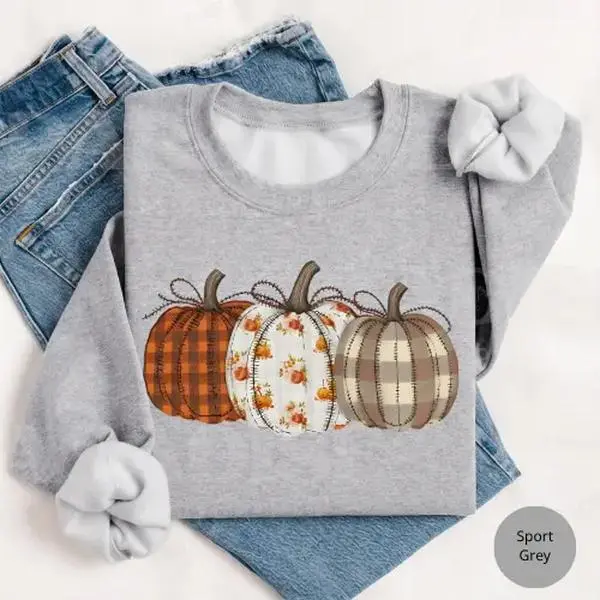 Boho Fall Pumpkin Sweatshirt  , Cute Autumn Harvest , Pumpkin Patch Thanksgiving Gift, Cozy Fall Apparel