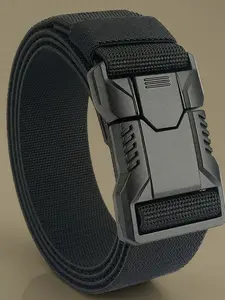 Men's Tactical Belt, Adjustable Length Outdoor Sports Belt, Adjustable Waist Belt, Durable Polyester Fiber Material, Plastic Buckle, Standard Size