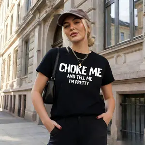 Tell Me I'm Pretty Sweatshirt, Bold Flirty Statement Crewneck for Women – Funny Adult Humor Graphic Top