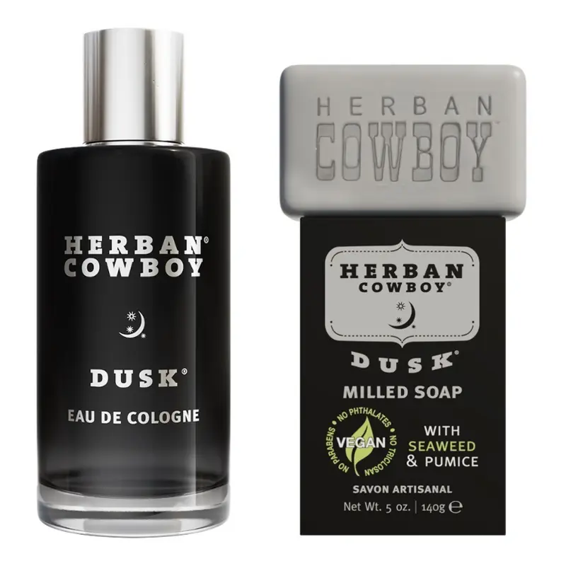 Herban Cowboy Dusk Cologne and Bar Soap