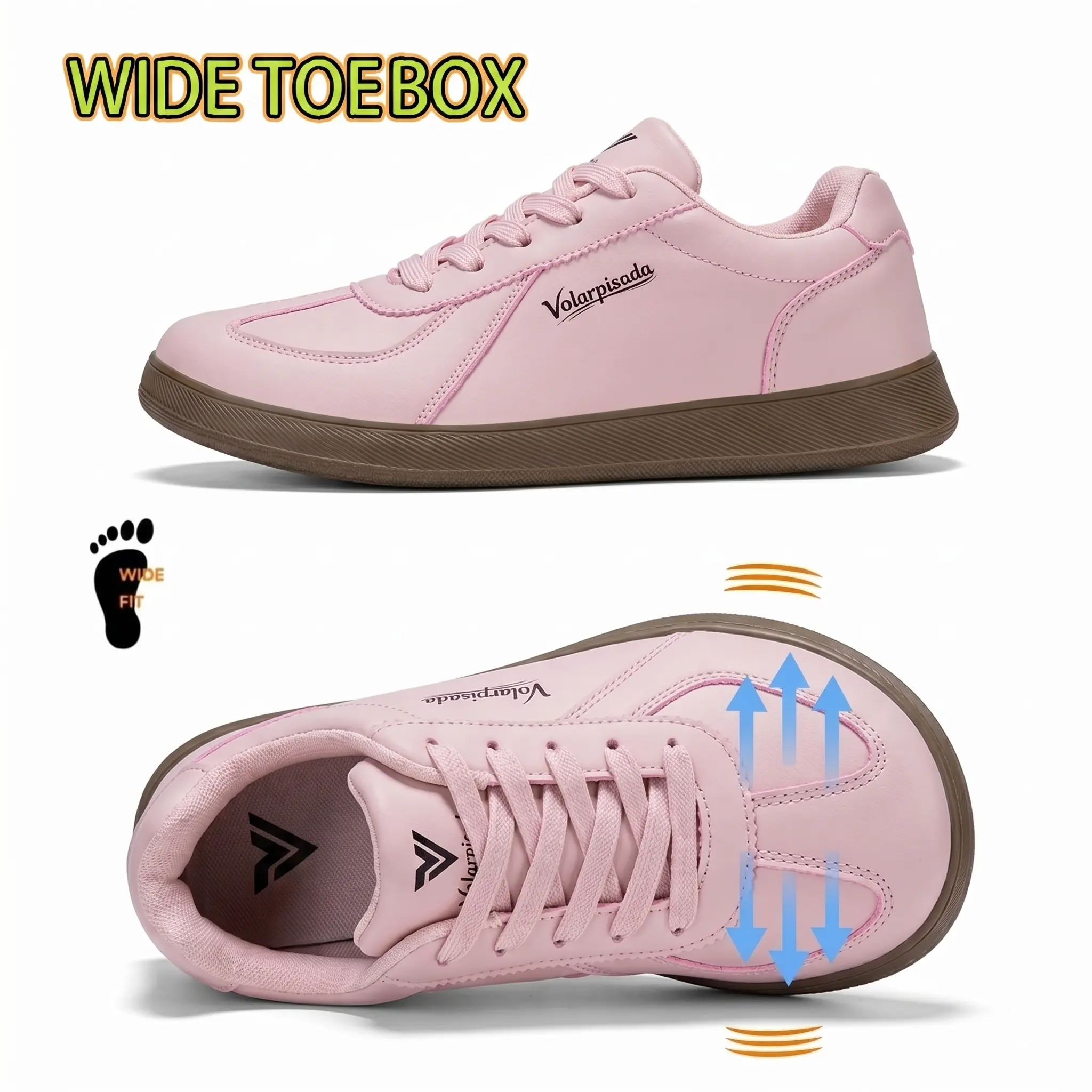 Women's Wide Fit Style Sneakers with a Wide Toe Box, Breathable Casual Walking Shoes with a Flexible Non-Slip Sole for Everyday Use, Casual Women's Walking Shoes, Walking Everyday, Minimalist Women's Walking Shoes