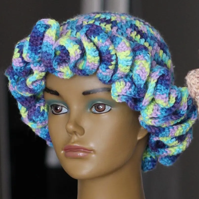 Groovy Crochet Bucket Ruffle Hat Ultra Soft Premium Yarn