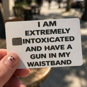 (2 Pack) Funny Debit Card Skin High-Quality Vinyl Card Decal Credit Card Cover Scratch-Resistant Water-Resistant Everyday Accessories