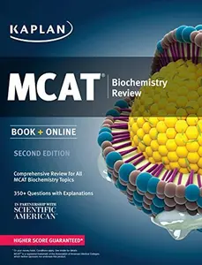 USED-Kaplan MCAT Biochemistry Review: Book + Online (Kaplan Test Prep) by Kaplan (Paperback)