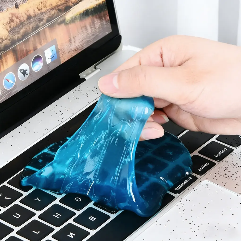 Universal Cleaning Gel for Office ProductsCleaning,Keyboard Cleaner Dust Cleaning Gel for CarInterior Cleaning,Car Putty Reusable Slime goo