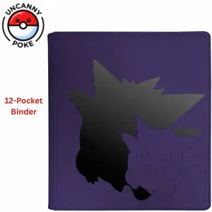 Gengar Ultra Pro Elite Series 12 Pocket Zippered Binder, Pokemon
