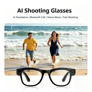 Multi-Functional Wireless Smart Glasses, HD Camera and Translation, Interchangeable Lenses, Flexible for Various Scenes and Weather