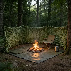Extra-Thick Frameless Outdoor Garden Camouflage Net, High-Quality Cuttable Customizable Wall & Backyard Decor, Ideal for Gardens, Fences, Camping