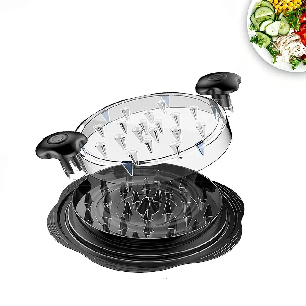 Twist Driven Big Volume Chicken Breast Shredding Gadget, Clear See-Thru Observable Meat Shredding Unit, Tough Reinforced Anti-Slip Surface Mats, Minimalist Polished Easy Hold Comfort Grip, Pure BPA-Free for Shredding Beef Lamb Chicken Prep  shredder