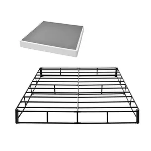 VEVOR Box Spring,  King Size Bed Frame with Washable Fabric Cloth, Heavy Duty Metal Frame for King Bed, 9 in Mattress Foundation, 3500 lbs Max Weight Capacity, Easy Assembly, 79.1 L x 75.8 W x 9.1 H in