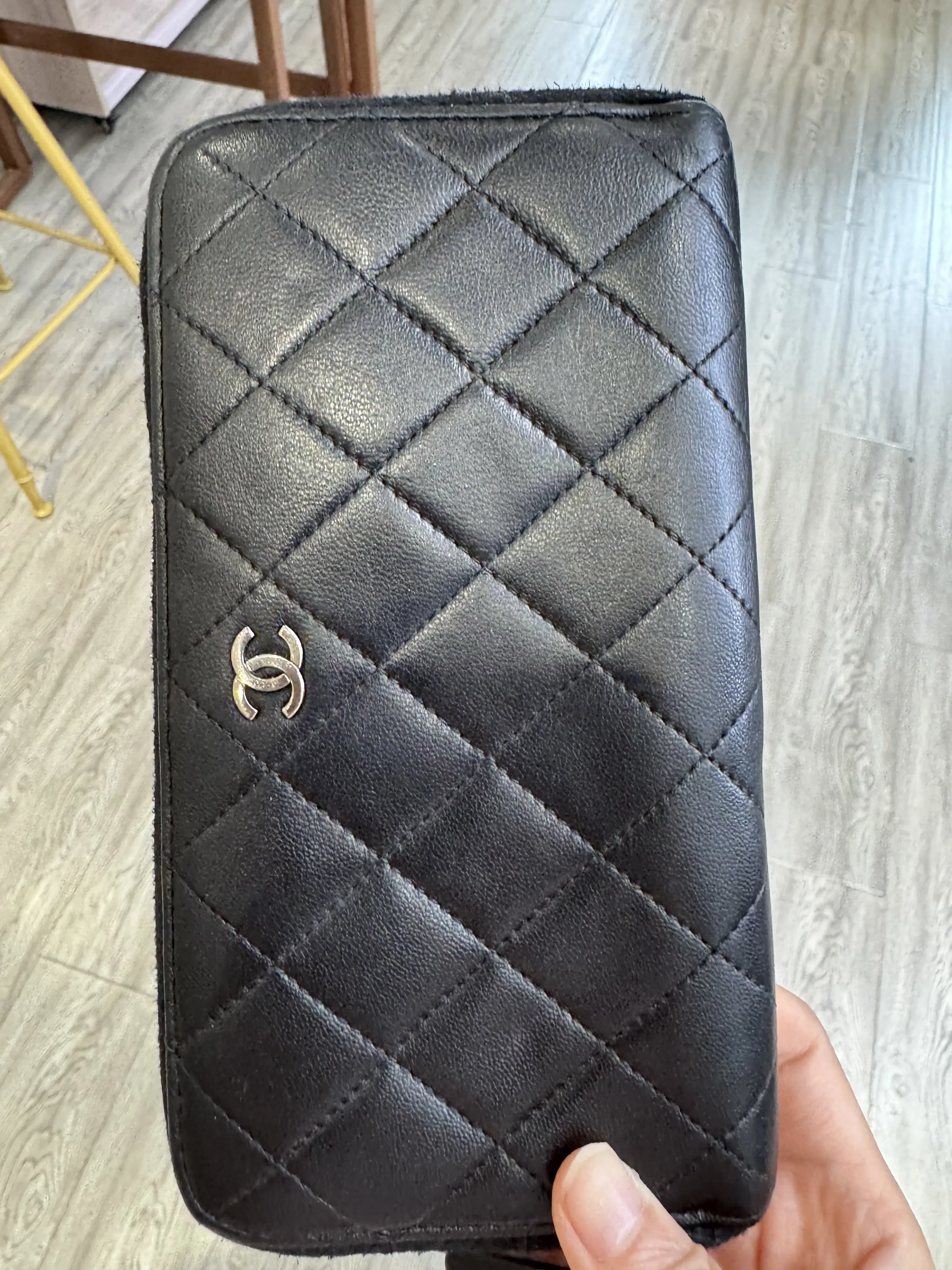 Pre-owned CHANEL lamb lather Mini Bags wallet
