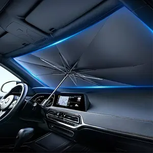 Car Sunshade, Windshield Sunshade | Heat Insulation, Universally Applicable, Roll-up Closure,