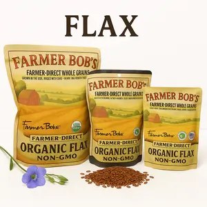 USDA Organic Brown Flax Seed Non-GMO Farmer Bob's Farmer-Direct