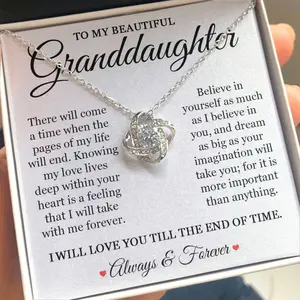 Granddaughter Gifts from Grandma Grandpa, To My Granddaughter Necklace, Grandma Granddaughter Jewelry, Birthday Gift for Granddaughter, Graduation, Confirmation Gifts for Granddaughter