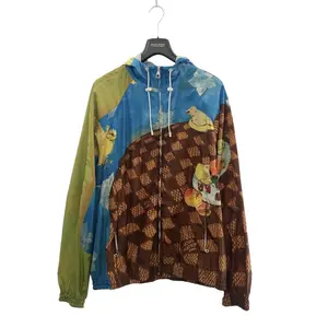 Pre-owned Louis Vuitton Polyester Small Leather Goods Feast Windbreaker Jacket Damier Jacket